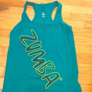 Zumba Tank-Teal-XL